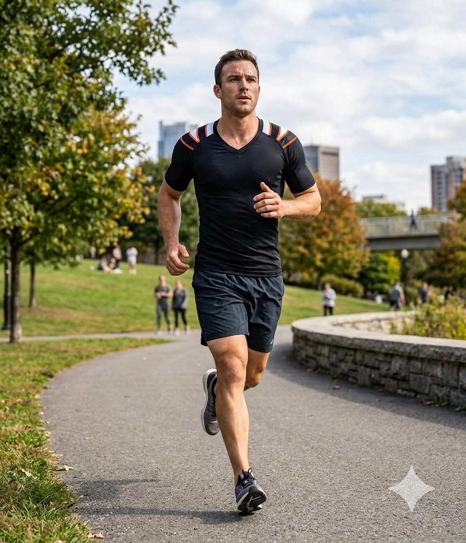 Posture Activation Nylon Compression Daily wear Tshirt