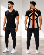 X-Frame Posture Activation Compression T-shirt(MEN-BLACK)