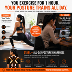 X-Frame Posture Activation Compression T-shirt(WOMEN-BLACK)